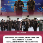 Pengambilan Sumpah Jabatan dan Pelantikan Kepala Sub Seksi I Bidang Intelijen, 